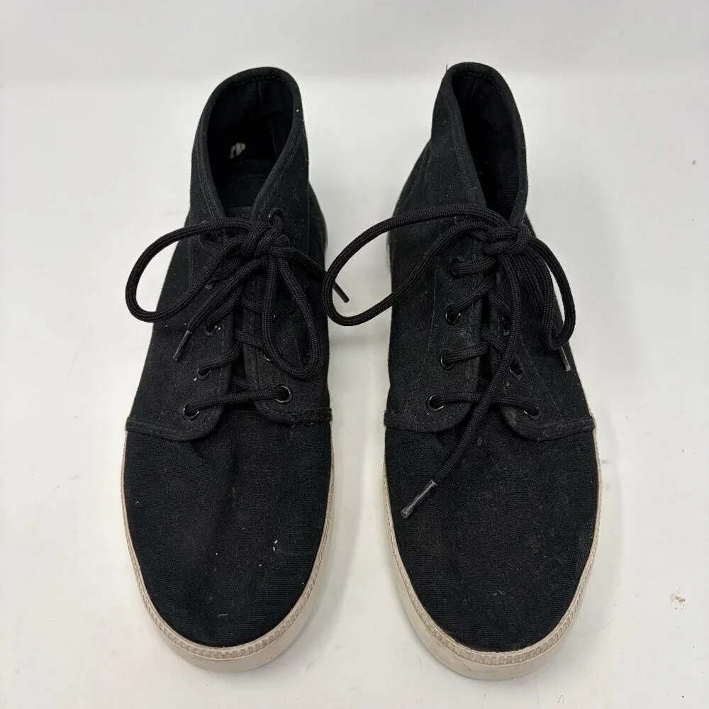Timberland men's Groveton Chukka boots canvas 8.5 black lace up sneakers
